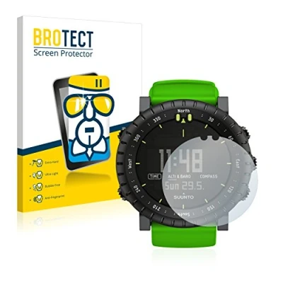 Immagine di brotect Pellicola Protettiva Vetro per Suunto Core Green Crush Protezione Schermo [Durezza Estrema 9H, Chiaro]