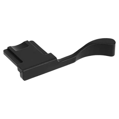 Immagine di Haoge THB XB Impugnatura in metallo con supporto per pollice, progettata fotocamere Fujifilm Fuji FinePix X E4 X100F X100V Pro2 XPro2 Pro3 XPro3 XPro3, colore nero, migliore equilibrio e