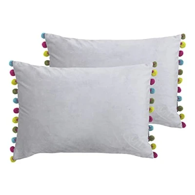 Immagine di Paoletti Cuscini pieni di Fiesta Twin Pack, Dove/Multi, 35 x 50cm, 2 unità