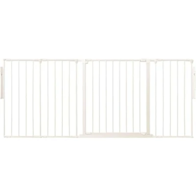 Immagine di Safetots Separatore di Stanza Bianco Fino a 171cm, Barriera Multi Pannello Flessibile per Stanza, con Porta Bambino e in Età Prescolare, Installazione Facile