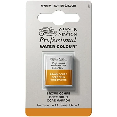 Immagine di Winsor &amp; Newton Professional Vernici ad acquerello, vivaci e resistenti alla luce, pigmenti per artisti, 1/2 GODET, colore: Ocra Bruno