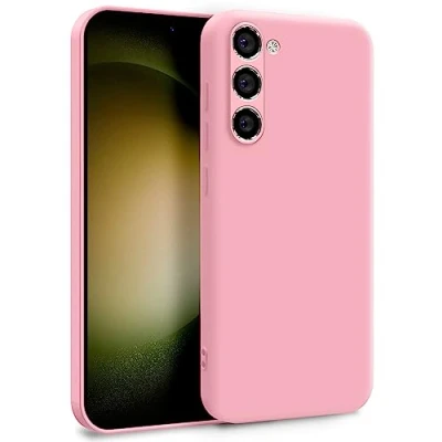 Immagine di MyGadget Cover per Samsung Galaxy S23 Plus Custodia in Silicone Morbido a Doppio Strato Case con Protezione Fotocamera &amp; Fodera Interna Antigraffio Rosa Chiaro