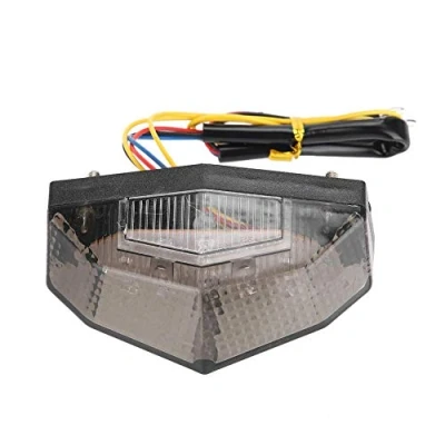 Immagine di Fanale Posteriore a LED Modificato per Motocicletta con Indicatore Direzione del Freno Luce Moto Faro Stop Indicatori Segnale
