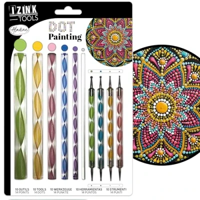 Immagine di Aladine Dott, Multicolore, Kit dot painting