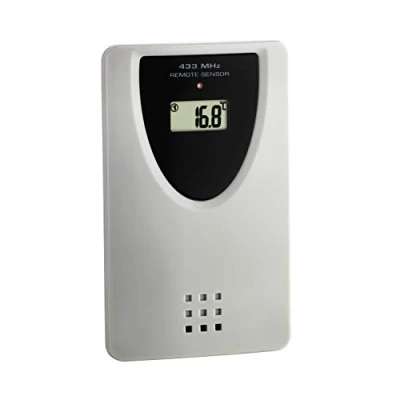 Immagine di TFA Dostmann 30.3210.10, trasmettitore di Ricambio per stazioni Radio 30.3047 30.3048 60.4510 60.4518, con Display, Grigio