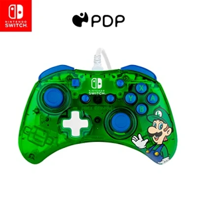Immagine di PDP Rock Candy cablato Gaming Switch Pro Controller Official License Nintendo OLED / Lite Compatible Compact, Durable Travel Luigi