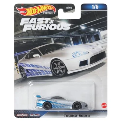Immagine di Hot Wheels FAST AND FURIOUS Auto TOYOTA SUPRA Modellino Die Cast Scala 1:64 lunghezza 7cm
