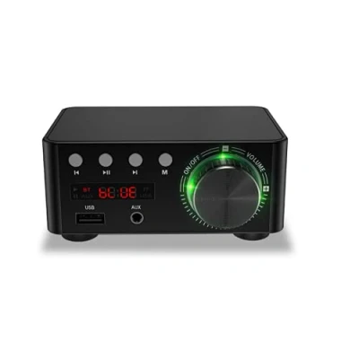 Immagine di Fafeicy Bluetooth 5.0 Amplificatore Stereo, 2 Canali HIFI Classe D Amp 50w*2 Digitale Stereo Potente Scheda di Memoria Lettore per Amplificatore(Nero)