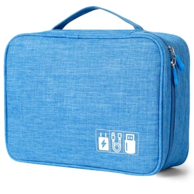 Immagine di AiQInu Organizer Cavi Borsa da Viaggio Organizzatore Resistente All&#039;acqua Portatile Porta per Caricatore, Chiavetta USB, Auricolare, Power Bank, Hard Disk, Scheda SD
