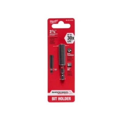 Immagine di Milwaukee 48 32 4502 Shockwave Impact Duty 1/4 &quot;Hex Shank Magnetic Bit Tip Holder