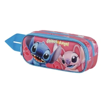 Immagine di Lilo e Stitch Match Astuccio 3D Doppio, Rosa, 22 x 9,5 cm