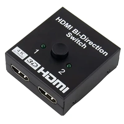 Immagine di SeKi commutatore HDMI 2 in 1 out; bidirezionale; 4 K a 60 Hz HDR HDCP2.3 3D per Blu ray Xbox PS4 PS5 Roku fire Stick HDTV, colore nero