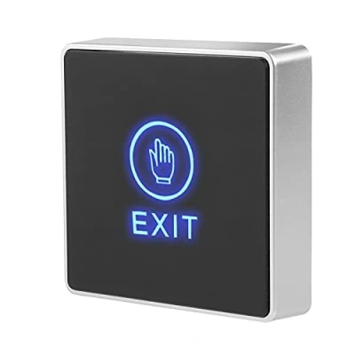 Immagine di DC12V NC NO Uscita porta Pulsante di rilascio Interruttore Luce a LED per controllo accessi