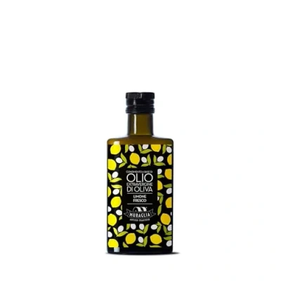Immagine di Frantoio Muraglia, Bottiglia in Vetro con Olio Extra Vergine d&#039;Oliva, Aromatico al Limone 200ml