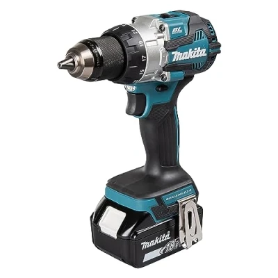 Immagine di Makita DHP489RTJ 2 rapporti Trapano avvitatore a percussione batteria 620 W brushless, incl. seconda batteria, caricabatterie