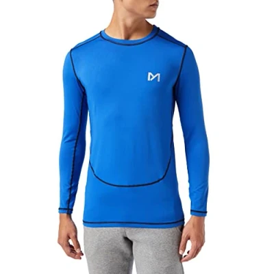 Immagine di MEETYOO Camicia A Compressione da Uomo, Blu, S