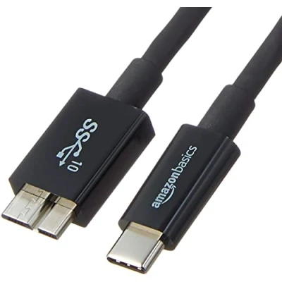 Immagine di Amazon Basics Cavo USB C a Micro 3.1 Gen2 per Personal compute, 0.9 metri, colore nero