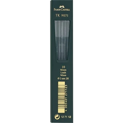 Immagine di Faber Castell TK© mina per a scatto 2 mm, durezza: 2H, colore: Nero
