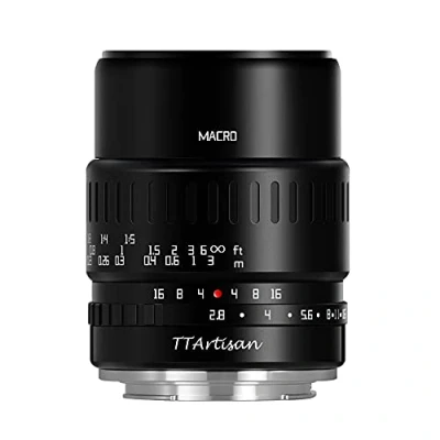 Immagine di TTArtisan Obiettivo macro F2.8 da 40 mm con corpo in metallo compatibile attacco Fuji X Nero