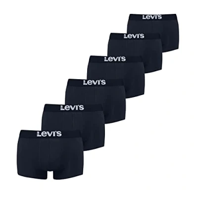 Immagine di Levi&#039;s MEN Solid Basic Trunk 6 PACK Culotte, Uomo, Taglia: Medium, Navy