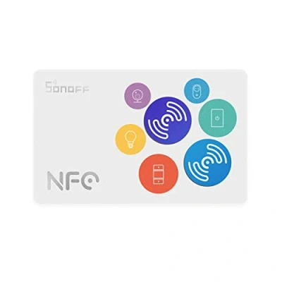 Immagine di SONOFF NFC Tag Card, Sticker NTAG215 540 byte memoria compatibile con tutti gli smartphone abilitati