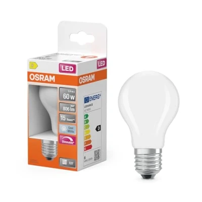 Immagine di OSRAM 4099854464997 LED (monocolore) ERP D (A G) E27 5.9 W Bianco freddo (Ø x A) 60.00 mm 1 pz.
