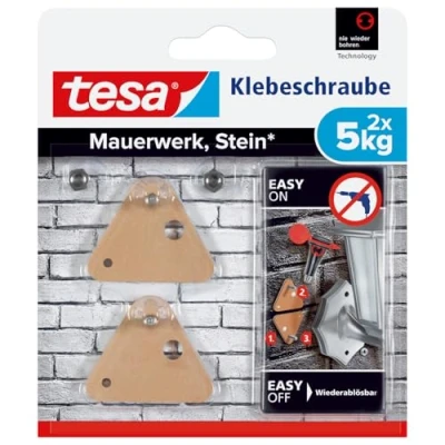 Immagine di tesa 77904 00000 00, viti adesive triangolari, beige, contenuto: 2 pezzi, 5kg, Set di