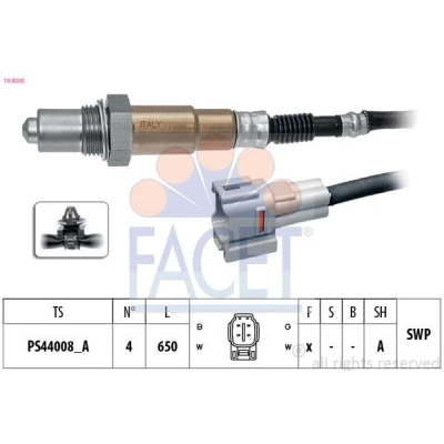 Immagine di FACET 10.8505 Sonda lambda con materiale di fissaggio riscaldato, planare, Filettatura prelubrificata 4 SUZUKI: SX4 II S Cross