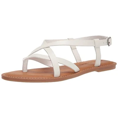 Immagine di Amazon Essentials Sandali con Cinturino Casual Donna, Bianco, 36.5 EU