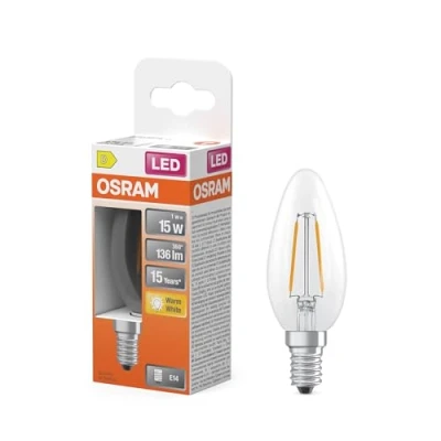 Immagine di OSRAM 4099854466137 LED (monocolore) ERP D (A G) E14 1 W Bianco caldo (Ø x A) 35.00 mm pz.