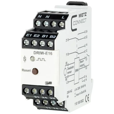 Immagine di Relè di monitoraggio 230 V/AC (max) 2 scambi Metz Connect 1101500522 1 pz.
