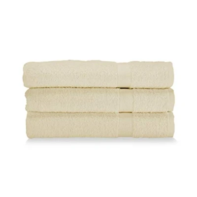 Immagine di Gabel Asciugamani Viso, Spugna di Puro Cotone Idrofilo, 60 x 100 cm, Ecru&#039;, Set da 3 Pezzi