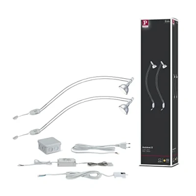 Immagine di Paulmann Assistent II 99909 Lampada per quadri e librerie 8 W Cromo