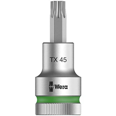 Immagine di Wera 8767 C HF 05003855001 Esalobo Interno (TX) Inserto giravite a bussola T 45 1/2 (12.5 mm)