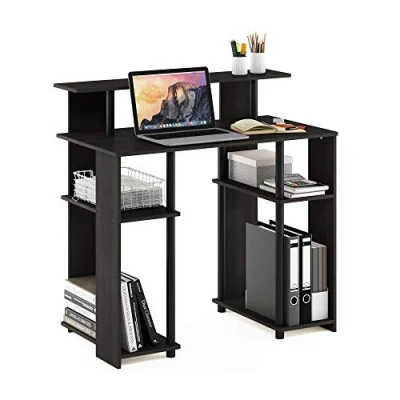 Immagine di Furinno JAYA Scrivania per computer dal design semplice, Noce