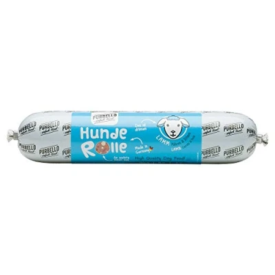 Immagine di PURBELLO Roll per cani con carote e piselli, cibo monoproteico alto contenuto di carne, umido cani, salsicce resistente al taglio senza cereali, 8 x 400 g