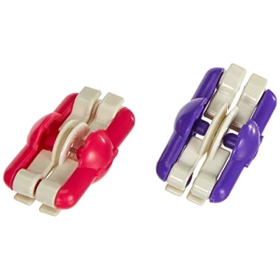 Immagine di Clover Macchinetta Pom, Plastic, Rosso/Viola, OSFA, 2 unità