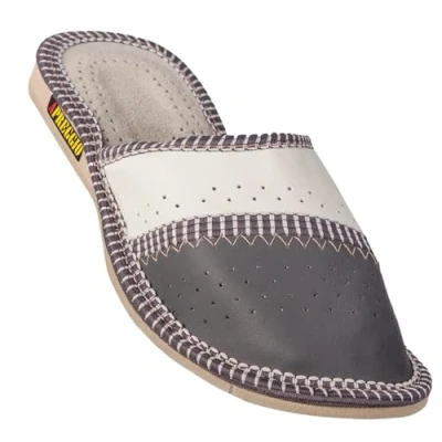 Immagine di APREGGIO Pantofole Donna Pelle Comode da Fatto a Mano Confortevole con Suola in Gomma Scarpe Pratici