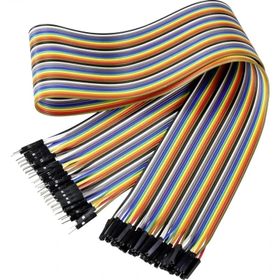 Immagine di Renkforce JKMF406 Cavo jumper Arduino, Banana Pi, Raspberry Pi [40x spina 40x presa jumper] 60.00 cm Colorato
