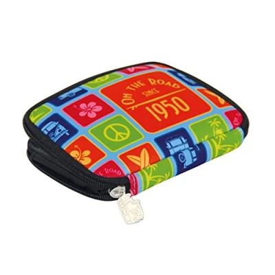 Immagine di Brisa VW Collection Portafoglio Volkswagen in neoprene con design T1 Bulli Bus 16 cm (Surf/Colore)