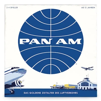 Immagine di PAN AM Divertente gioco di strategia da tavolo per tutta la famiglia Lingua tedesca Include 52 miniature aerei 4 diverse epoche aeree (età 12+) Ideale 2 giocatori