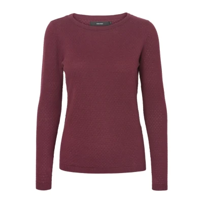 Immagine di Vero Moda Vmcare Structure LS Oneck GA NOOS Maglione, Donna, Taglia: XS, Bordeaux