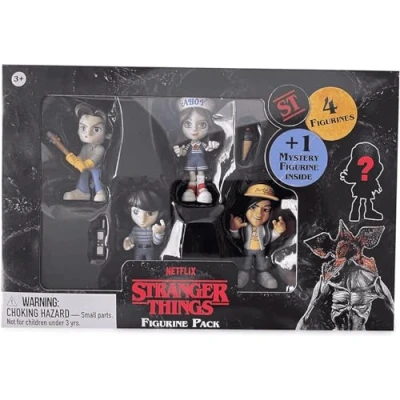 Immagine di Famosa Capsule magiche di Stranger Things, confezione da 5 figure, Robin, Mike, Jonathan, Argyle più 1 figura a sorpresa, collezionismo, spedizione modello casuale (700017640)