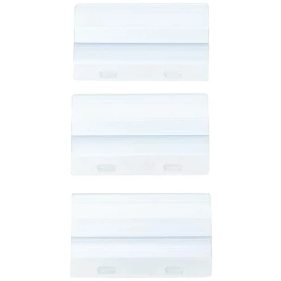 Immagine di Durable 186819 Cavalierini in plastica, 60 mm, con 25 inserti cartoncino bianco e prestampati A Z, trasparente, confezione da pezzi