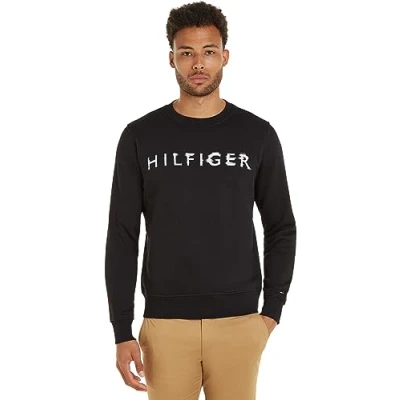 Immagine di Tommy Hilfiger INK Crewneck Felpa, Uomo, Taglia: Large, Black