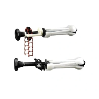 Immagine di Manfrotto 046MC Accessorio per Fondali Serie Expan, Set Guide Espandibili in Carta, con Catena Metallica, Portata 10 kg, Alluminio e Plastica, Argento