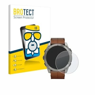 Immagine di brotect Pellicola Vetro Opaca per Garmin Fenix 8 AMOLED (51 mm) Protezione Schermo [Anti Riflesso, Durezza 9H]