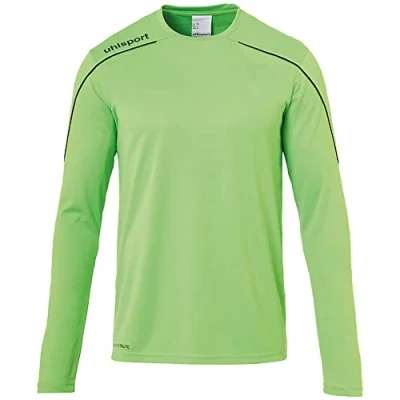 Immagine di uhlsport Stream 22 Maglia a Maniche Lunghe, Maglietta Unisex Bambini, Fluo Grün/Schwarz, 116