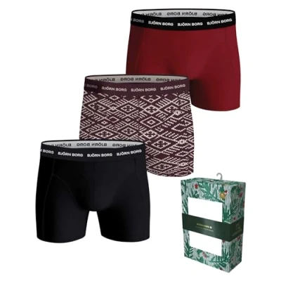 Immagine di Björn Borg Boxer da Uomo in Cotone Elasticizzato (Confezione 3)