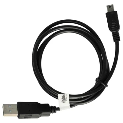 Immagine di vhbw cavo dati 1m USB A mini B 5 pin nero compatibile con Sony MiniDV DCR PC330 / PC330E, ecc sostituisce VMC 14UMB2